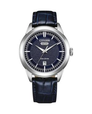 Vyriškas Klasikinis Japoniškas Elektroninis, Solar Rodyklinis Watch CITIZEN AW0151-00LC Mėlyna Dial 40.5mm