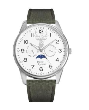 Mężczyźni Classic Analog Zegarek PIERRE RICAUD Srebrna Wybierz 44mm P60036.5823QF