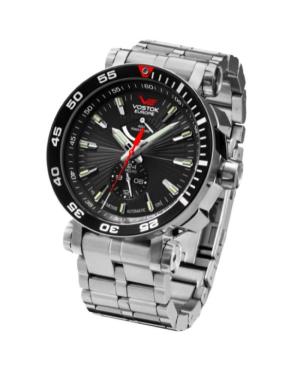 Men Diver Luxury Automatic Analog Watch VOSTOK EUROPE YN84-575A538BRWH-SLBK Schwarz Dial 48mm