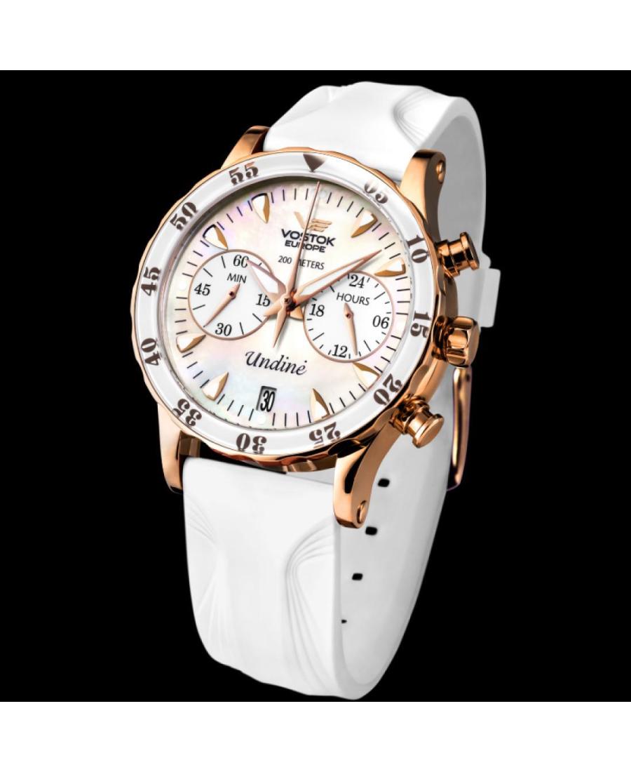 Moteriškas Modernus (fashion) Sportinis Diver Kvarcinis Rodyklinis Watch Chronograph VOSTOK EUROPE VK64-515B528LEWH-LEWH-SLWH Pe
