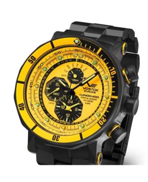 Mężczyźni Moda sportowy Diver Luxury kwarcowy analogowe Zegarek VOSTOK EUROPE YM86-620C504BRBK-SLYE Złoty kolor Wybierz 49mm image 2