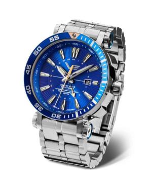 Men Sports Diver Luxury Automatic Analog Watch VOSTOK EUROPE NH34-575A716BRWH-LEBW Blau Dial 48mm