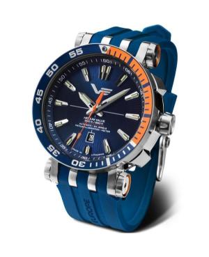 Men Sports Diver Luxury Automatic Analog Watch VOSTOK EUROPE NH35-575A715LEBK-SLRE Blue Dial 48mm image 3