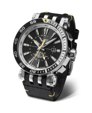 Men Sports Diver Luxury Automatic Analog Watch VOSTOK EUROPE NH34-575A718LEBK-SLBK Black Dial 48mm
