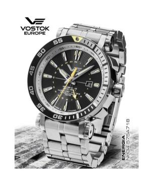 Men Sports Diver Luxury Automatic Analog Watch VOSTOK EUROPE NH34-575A71BRWH-SLBK Černá Dial 48mm image 2
