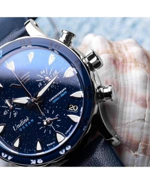 Women Sports Fashion Diver Quartz Analog Watch Chronograph VOSTOK EUROPE VK68-515A756BRWH-LEBL-SLBL Blau Dial image 5