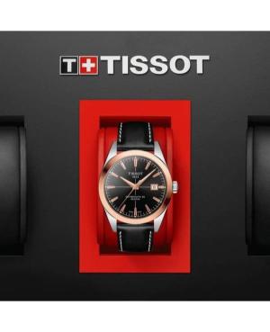 Vyriškas Klasikinis Luxury Swiss Kvarcinis - elektroninis, Solar Rodyklinis Watch TISSOT T927.407.46.051.00 Juodas Dial 33mm image 2