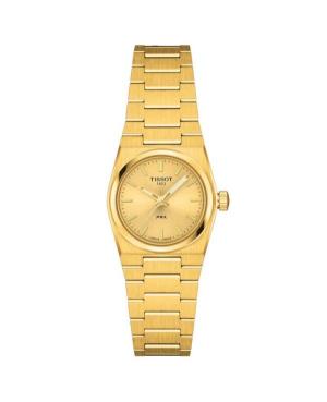 Moteriškas Klasikinis Swiss Kvarcinis Rodyklinis Watch TISSOT T137.010.33.021.00 Aukso spalvos Dial