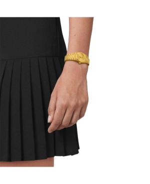 Women Klassisch Swiss Quartz Analog Watch TISSOT T137.010.33.021.00 Golden Dial image 2