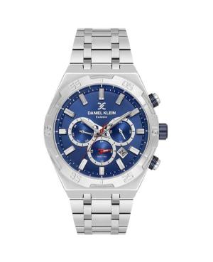 Men Klassisch Quartz Analog Watch DANIEL KLEIN DK.1.14207-2 Blau Dial 42mm