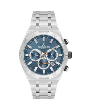 Mężczyźni klasyczny kwarcowy analogowe Zegarek DANIEL KLEIN DK.1.14207-4 Kolor srebrny Wybierz 42mm