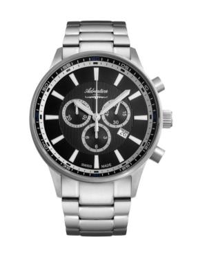 Mężczyźni Classic Analog Szwajcar kwarcowy Zegarek Chronograf ADRIATICA Czarny Wybierz 46mm A8281.4114CH