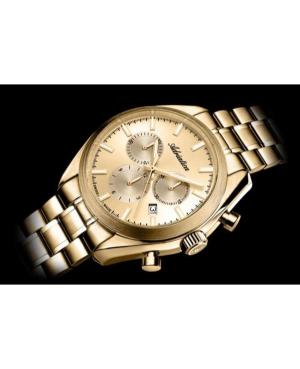Men Classic Analog Swiss Watch Chronograph ADRIATICA Gold color Dial 42mm A8350.1111CH image 3
