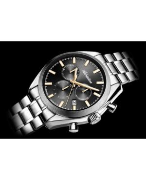 Men Classic Analog Swiss Watch Chronograph ADRIATICA Schwarz Dial 42mm A8350.51G6CH image 3
