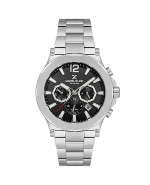 Men Klasické Quartz Analog Watch DANIEL KLEIN DK.1.14216-1 Černá Dial 45mm