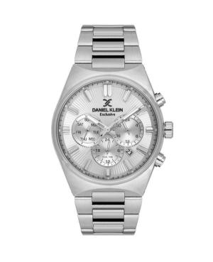 Mężczyźni klasyczny kwarcowy analogowe Zegarek DANIEL KLEIN DK.1.14210-1 Srebrna Wybierz 42mm