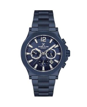 Men Classic Quartz Analog Watch DANIEL KLEIN DK.1.14216-4 Blue Dial 45mm