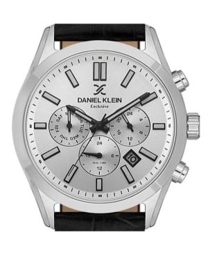 Men Klasické Quartz Analog Watch DANIEL KLEIN DK.1.14212-1 Silver Dial 43mm image 4