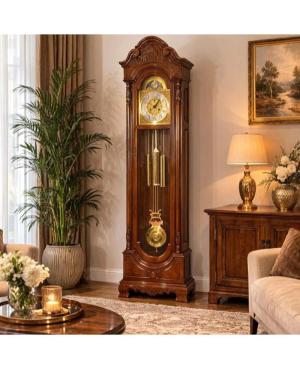 ADLER 10121W Grandfather Clock Mechanical Wood Walnut image 3