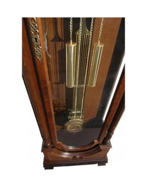 ADLER 10121W Grandfather Clock Mechanical Wood Walnut image 6