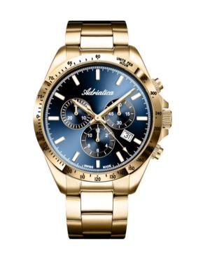 Vyriškas Classic Analog Swiss Kvarcinis Watch Chronograph ADRIATICA Mėlyna Dial 40mm A1053.1115CH