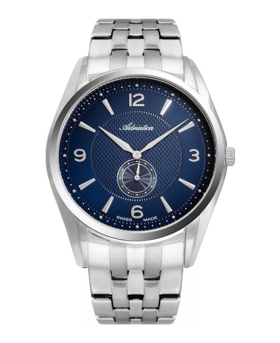 Men Classic Analog Swiss Quartz Watch ADRIATICA Modrá Dial 41mm A8279.5155Q