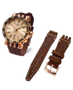 Vostok-Europe Energia Rocket Watch Strap VE-ENERGIJA.02(W).26.RG Brown 26 mm image 1