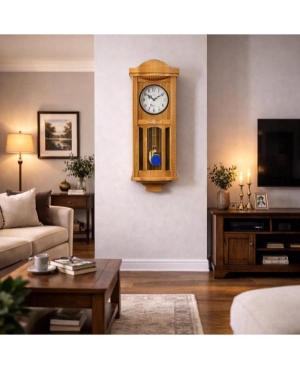ADLER 20002O OAK Quartz Wall Clock Wood Oak Medis Ąžuolas image 2