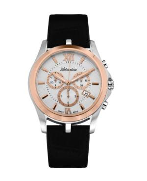 Men Classic Analog Swiss Quartz Watch Chronograph ADRIATICA Silver Dial 42mm A8212.R263CH
