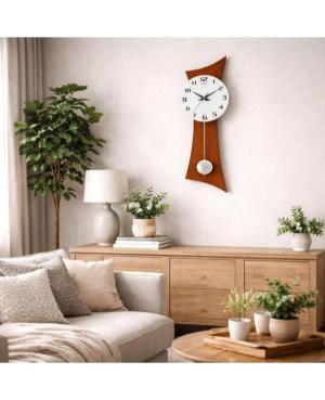 CNTOP P27004XLO OAK. Quartz Wall Clock Wood Glass Oak image 2