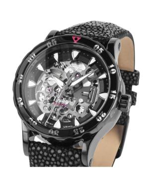 Women Fashion Sports Diver Automatic Analog Watch Skeleton VOSTOK EUROPE NH72-515D766BRBK-LEBK-SLWH Černá Dial image 5