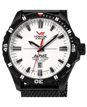 Mężczyźni Moda sportowy Diver automatyczny analogowe Zegarek VOSTOK EUROPE NH35A-320C680BRBK Biały Wybierz 47mm image 5