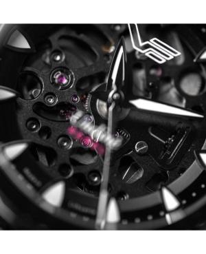 Women Fashion Sports Diver Automatic Analog Watch Skeleton VOSTOK EUROPE NH72-515D766BRBK-LEBK-SLWH Černá Dial image 8