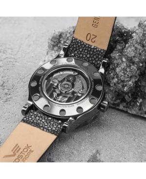Women Fashion Sports Diver Automatic Analog Watch Skeleton VOSTOK EUROPE NH72-515D766BRBK-LEBK-SLWH Černá Dial image 10