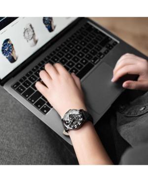 Women Fashion Sports Diver Automatic Analog Watch Skeleton VOSTOK EUROPE NH72-515D766BRBK-LEBK-SLWH Černá Dial image 11