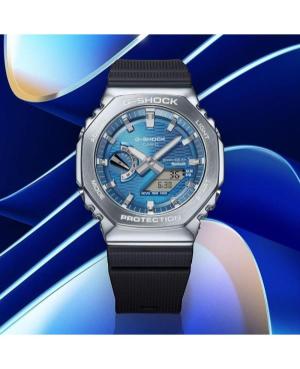 Mężczyźni sportowy Funkcjonalny Diver Japonia kwarcowy analogowe Zegarek Budzik CASIO GBM-2100A-2BER G-Shock Niebieska Wybierz image 2