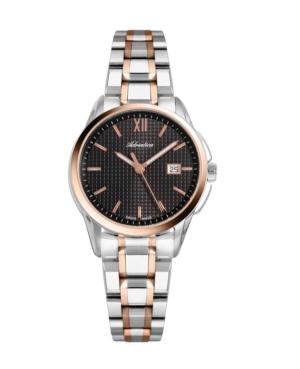 Women Classic Analog Klassisch Swiss Quartz Watch ADRIATICA Schwarz Dial 33mm A3190.R1R6Q