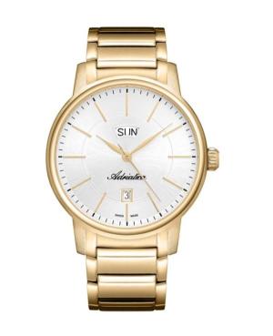 Men Classic Analog Classic Swiss Quartz Watch ADRIATICA Silver Dial 44mm A1144.1113Q