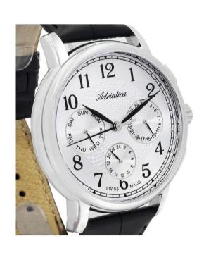 Men Classic Analog Klassisch Swiss Quartz Watch ADRIATICA Silver Dial 42mm A8256.5223QFXL image 5