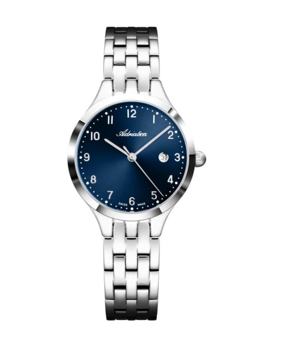 Women Classic Analog Swiss Quartz Watch ADRIATICA Blau Dial 31.2mm A3824.5125Q