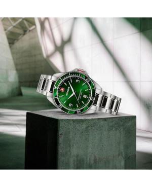Mężczyźni klasyczny Diver Szwajcar kwarcowy analogowe Zegarek WENGER 01.2031.102 Zielony Wybierz 40mm image 3