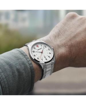 Men Sports Klasické Swiss Quartz Analog Watch WENGER 01.1441.133 Bílá Dial 42mm image 2