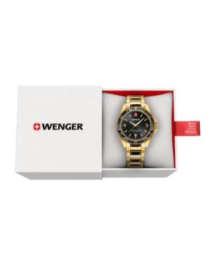Men Classic Diver Swiss Quartz Analog Watch WENGER 01.2031.107 Black Dial 40mm image 3