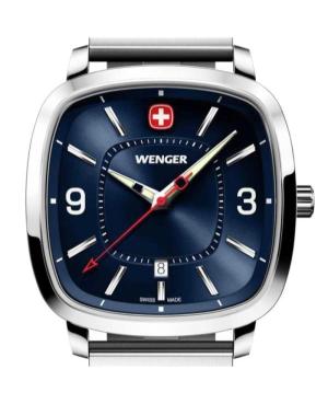 Men Klassisch Sports Swiss Quartz Analog Watch WENGER 01.1921.110 Blau Dial 37mm image 4
