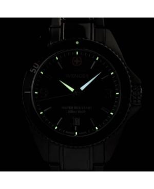 Men Klassisch Diver Swiss Quartz Analog Watch WENGER 01.2031.107 Schwarz Dial 40mm image 7