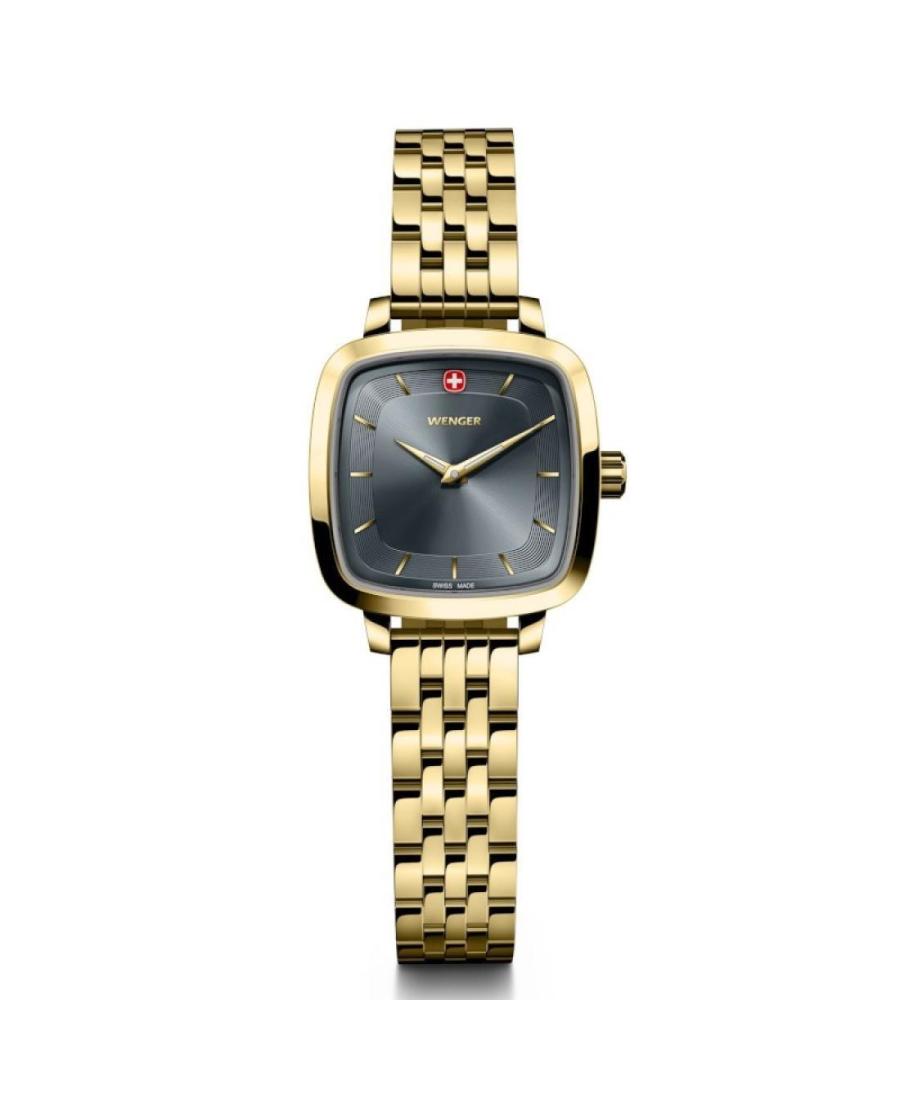 Moteriškas Klasikinis Sportinis Swiss Kvarcinis Rodyklinis Watch WENGER 01.1911.106 Silver color Dial 27mm