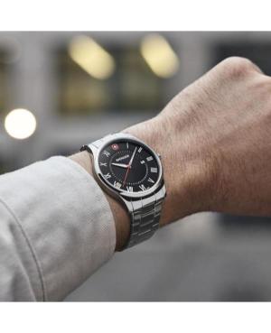 Men Classic Sports Swiss Quartz Analog Watch WENGER 01.1441.140 Black Dial 42mm image 2
