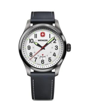 Mężczyźni klasyczny Szwajcar kwarcowy analogowe Zegarek WENGER 01.0541.126 Biały Wybierz 43mm