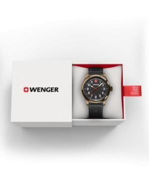 Men Klasické Swiss Quartz Analog Watch WENGER 01.0541.125 Černá Dial 43mm image 1