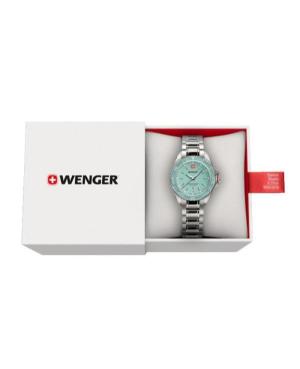 Women Klassisch Sports Diver Swiss Quartz Analog Watch WENGER 01.2021.103 Blau Dial 34mm image 1